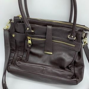 Steve Madden Dark Brown Handbag Purse Shoulder Bag